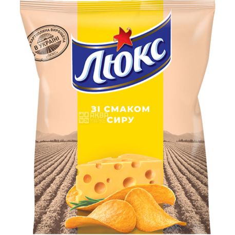 Люкс, 25 г, Чипсы картофельные со вкусом сыра