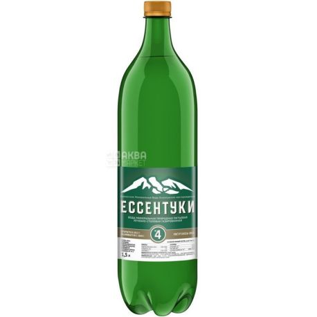 Essentuki 4, 1.5 l, Soda water, Mineral, PET, PAT