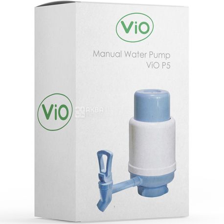ViO Р5, Помпа механическая для воды с краном, голубая