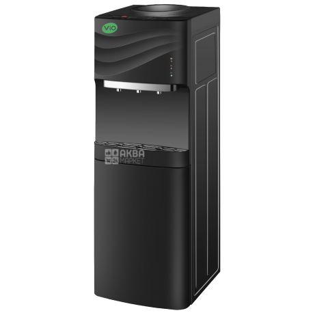ViO Х903-FCC Black, Кулер для воды напольный, с компрессорным охлаждением и шкафчиком