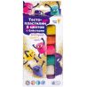 Genio Kids, Тесто-пластилин, 6 цветов, Набор для лепки детский, с блестками