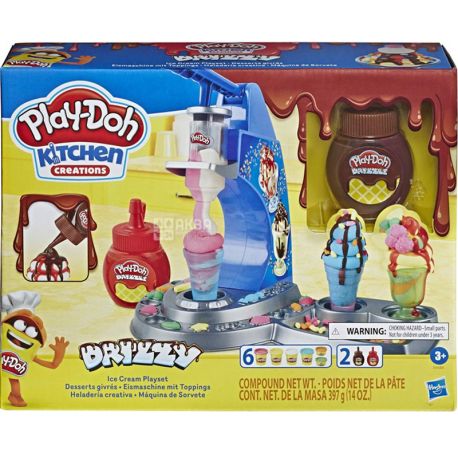 Play-Doh, Kitchen Creations Syrup Ice Cream, Набір ігровий для ліплення, 3+