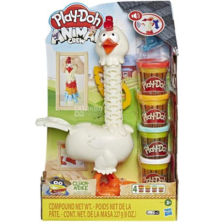 Play-Doh, Animal Crew, Play set for modeling, Miracle in feathers, 3+