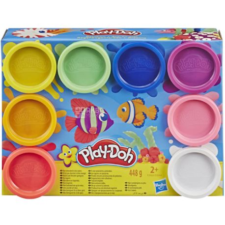 Play-Doh, 8 кольорів, Тісто-пластилін для ліплення, дитячий, 2+