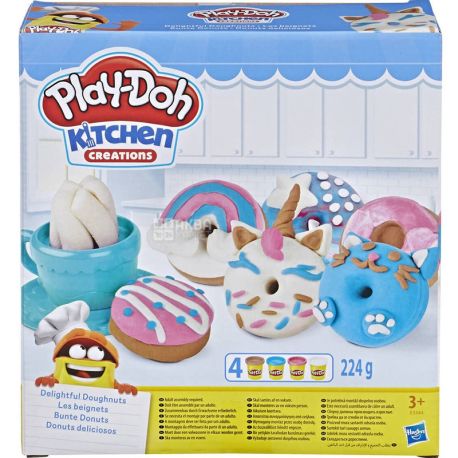 Play-Doh, Kitchen Creations, Набір ігровий для ліплення, Смачні пончики, 3+