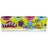 Play-Doh, 448 г, Тесто-пластилин для лепки, детский, 4 цвета, в баночках, 2+