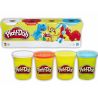 Play-Doh, 448 г, Тесто-пластилин для лепки, детский, 4 цвета, в баночках, 2+