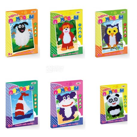 Strateg, Funny pom-poms, Applique for kids, Lamb, 3+