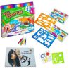 Strateg, Your creative, Play set for drawing, with felt-tip pens and stencils, 3+