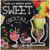 Strateg, Sweet cocktails, 4 коктейлі, Набір для дитячого декору, Маса для ліплення, 3+