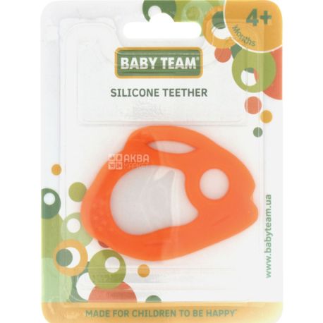 Baby Team, Прорезыватель с мягкого силикона, в ассортименте