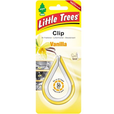 Little Trees clip, Vanilla, Освіжувач повітря, для автомобіля