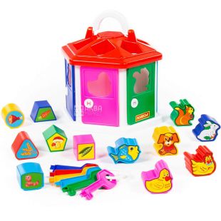 Polesie, Игрушка, Логический домик, 9 х 19 х 21.5 см, для детей от 1 года