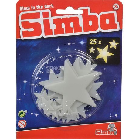 Simba, 25 шт, Набір сяючі зірки, 20х15х2 см, для дітей від 3-х років