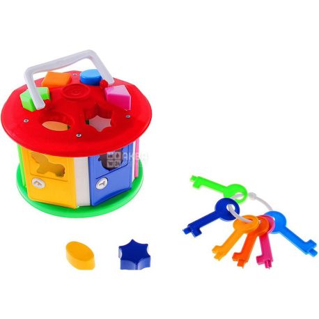 Technok, Іграшка-сортер, Розумний малюк Будиночок, пластик, 19 х 19 х 16,5 см, для дітей від 2-х років