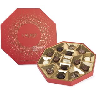 Cachet, 195 г, Конфеты шоколадные, восьмигранный бокс