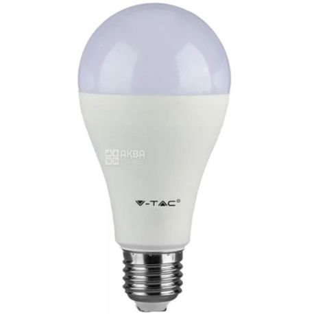 V-TAC, Samsung Chip LED, Лампа світлодіодна, цоколь Е-27, 15W, 3000K, 220 V, тепле біле світло, 1250 Lm