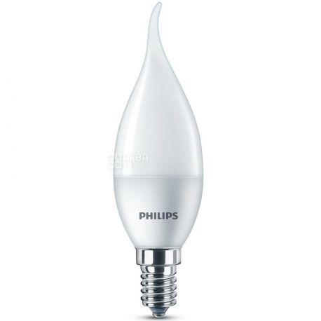 Philips, ESS LEDCandle, Лампа світлодіодна, цоколь E14, 6.5W, 2700К, 230V, тепле світло, 700 Lm
