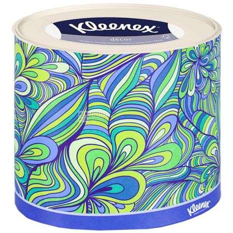 Kleenex, 64 шт., салфетки, Трехслойные, Decor Oval, м/у