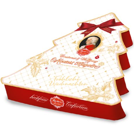Reber, Mozart Christmas tree, 240 г, Цукерки шоколадні, асорті