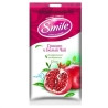 Smile, 15 шт., Салфетки влажные Смайл, Гранат и белый чай, для ухода за кожей