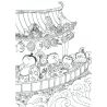 Georges, Children's book, Coloring, Almost a million cats, Ukrainian.