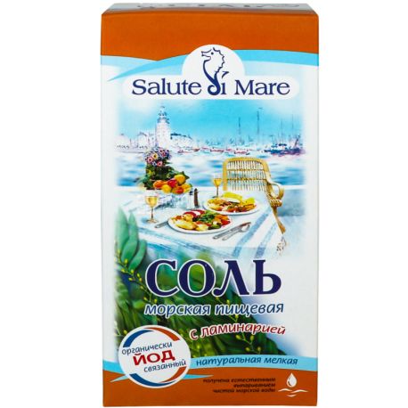 Salute di Mare, Сіль морська з ламінарією, 750 г