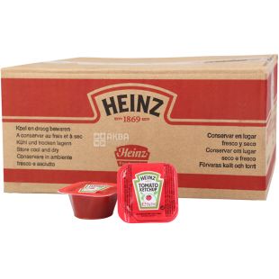 Heinz, 25 мл х 100 шт, Кетчуп томатный Хайнц