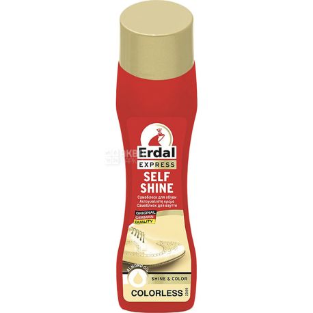 Erdal Packshot Self Shine Neutral, 75 мл, Крем-лосьйон для виробів зі шкіри, для взуття, безбарвний
