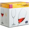 Bohemia Sophia, 390 ml х 6 pcs, Set of glasses, for wine, glass, transparent