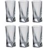 Bohemia Quadro, 50 ml x 6 pcs, Set of stacks, for liqueur, glass, transparent