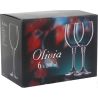 Bohemia Olivia, 200 ml х 6 pcs, Set of glasses, for wine, glass, transparent