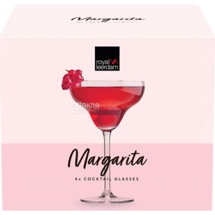  Royal Leerdam, 300 мл х 4 шт, Набор бокалов, для коктейлей Маргарита, стекло