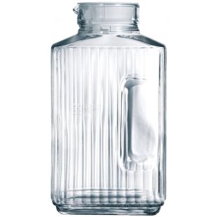  Luminarc Quadro, 2 л, Кувшин, с крышкой, для напитков, стекло, прозрачный