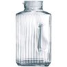 Luminarc Quadro, 2 L, Jug, with lid, for drinks, glass, clear