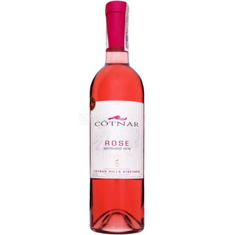 Cotnar Rose, Вино розовое полусладкое, 0,75 л