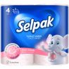 Selpak Perfumed, 4 рул., Туалетний папір Селпак Перфомд, 3-х шаровий, 140 відривів, 16,8 м