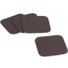 Kela, Kimara, 4 шт., Подставка под горячее, искусственная кожа, коричневая, 10х10 см