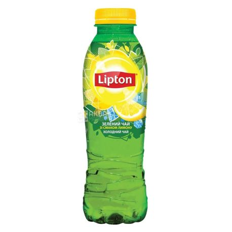 Lipton, 0,5 л, Чай Липтон, холодный, зеленый, Лимон