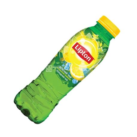 Lipton, 0,5 л, Чай Ліптон, холодний, зелений, Лимон
