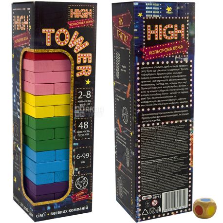 Strateg, High tower, Board game, Jenga, color, children over 6 years old