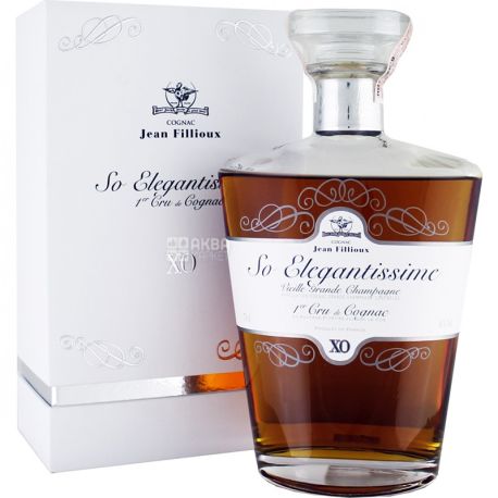 Jean Fillioux, So Elegantissime XO, 0,7 л, Коньяк, подарочная упаковка