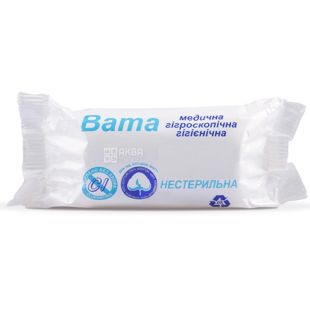 Кампус, 50 г, Вата медицинская гигроскопическая, нестерильная, ролик