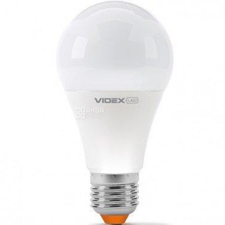 VIDEX LED A60e, Лампа світлодіодна, цоколь E27, 9W, 4100K, 220V, біле світіння, 900 Lm