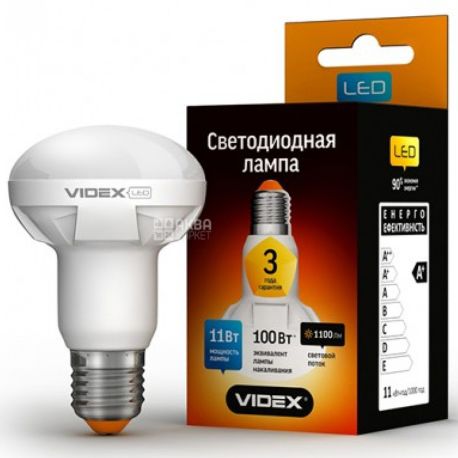 VIDEX LED R63, Лампа светодиодная, цоколь E27, 11W, 4100K, 220V, нейтральное белое свечение, 1100 Lm
