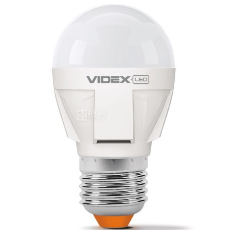 VIDEX LED G45, Лампа светодиодная, цоколь E27, 7W, 4100K, 220V, нейтральное белое свечение, 700 Lm