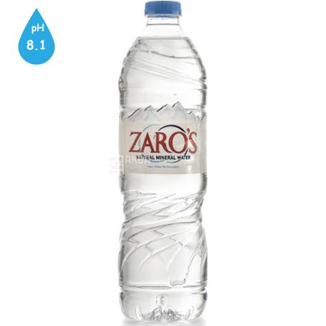 Zaro's, 1,5 л, Зарос, Вода натуральная минеральная негазированная, ПЭТ