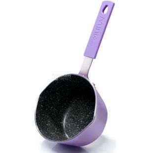 Fissman Mini Chef, 0,8 л, Ковш с антипригарным покрытием, 12х7см, ассорти