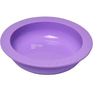 Fissman Kids, 260 мл, Тарілка глибока, силіконова, 13.5х4 см, салатова