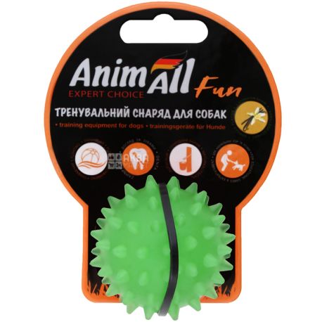 Animall, М'яч Каштан, Іграшка для собак, 5 см, каучук, асорті
